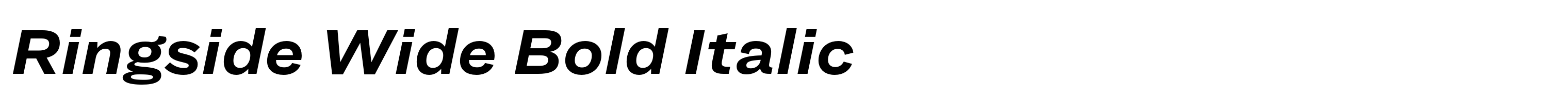 Ringside Wide Bold Italic